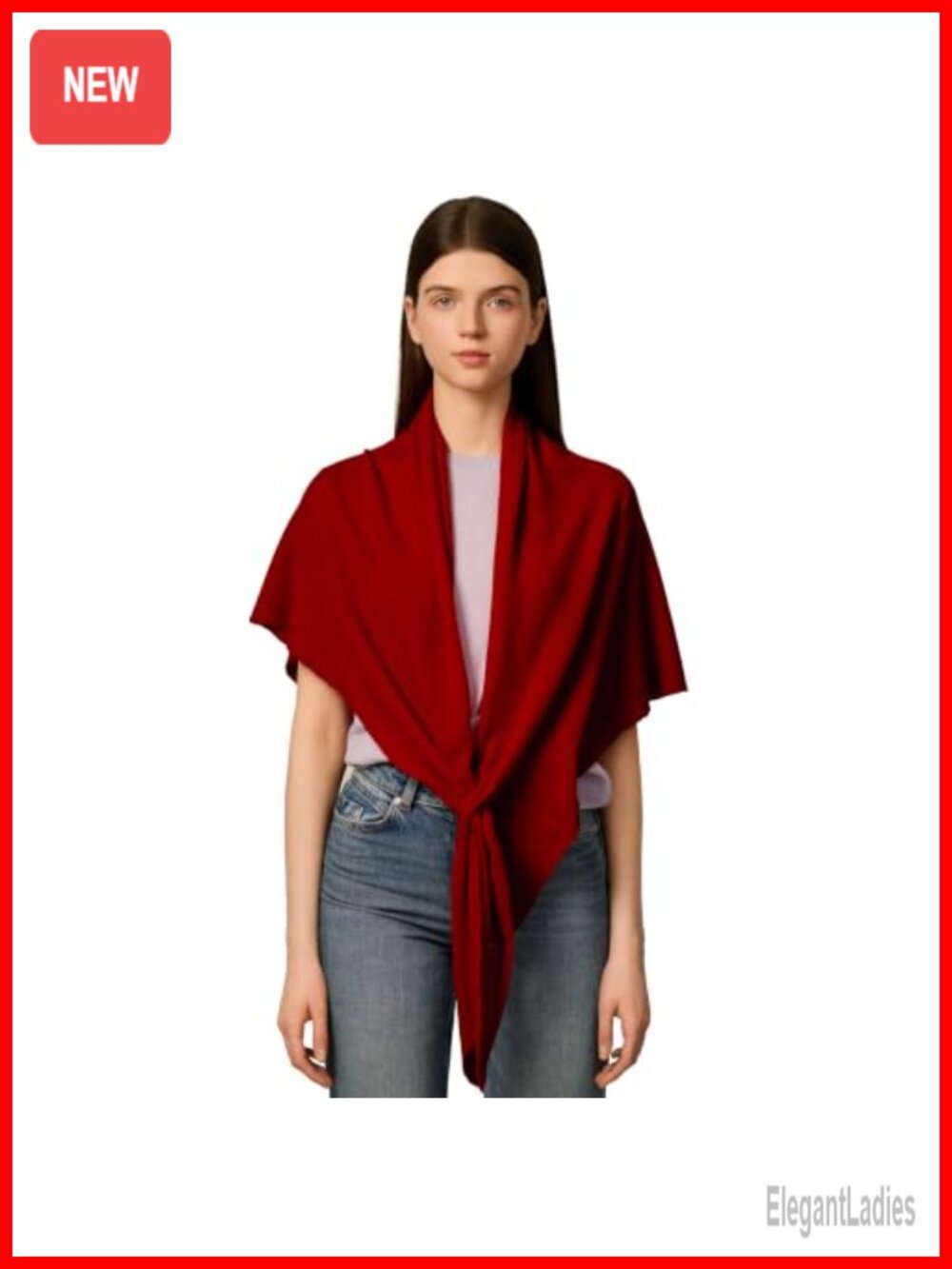 Cashmere Wool Blend Shawl Wrap Women Triangle Scarf Oversized Pashmina